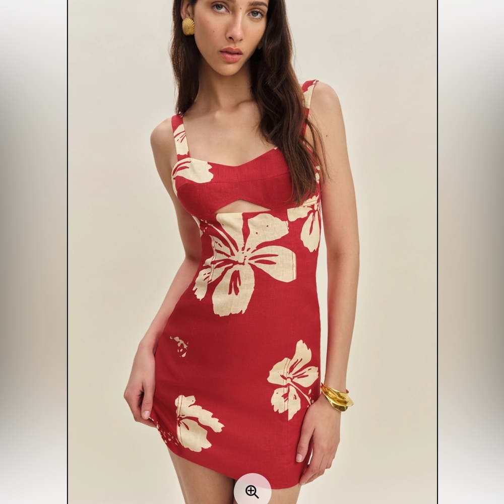 Reformation Belma Linen Dress